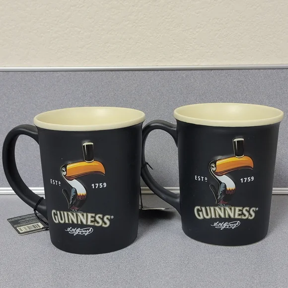 Guinness Mugs - Set Of 2 - NWT - Picture 4 of 7